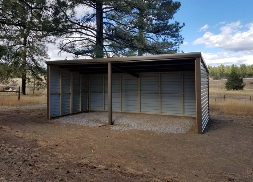Loafing Shed 12 ft x 24 ft Open Front