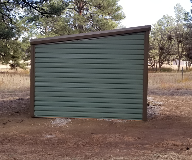 Loafing Shed 12 ft x 24 ft Open Front