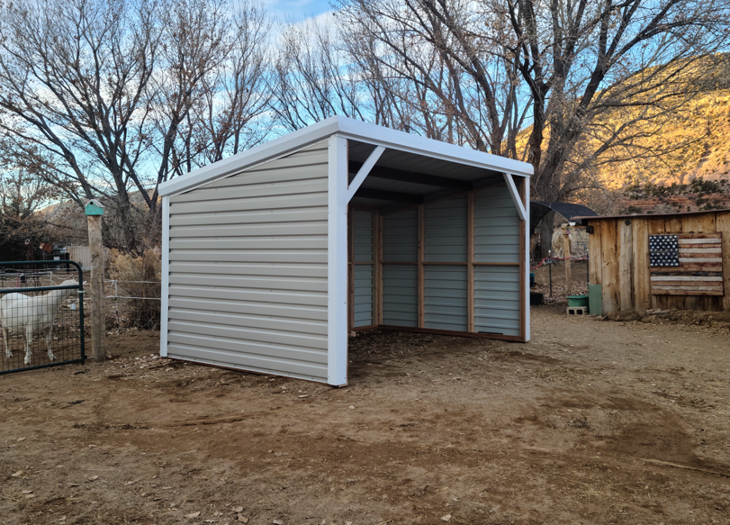 Loafing Shed 10 ft x 21 ft Open Front