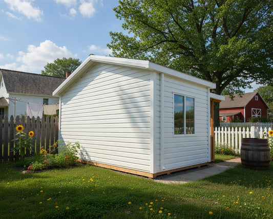 10x20 Premium Steel Bungalow Shed with 6x16 Porch | Insulated, Maintenance-Free, 45psf Snow Load | Colorado Built