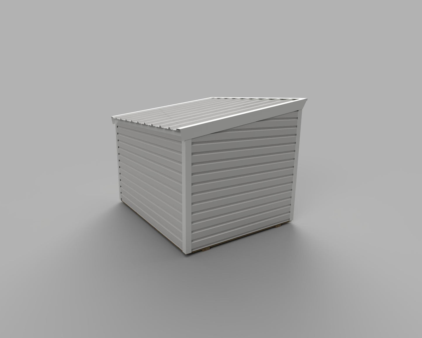 Classic 8x10 Double Doors, Shed Roof; Model S059