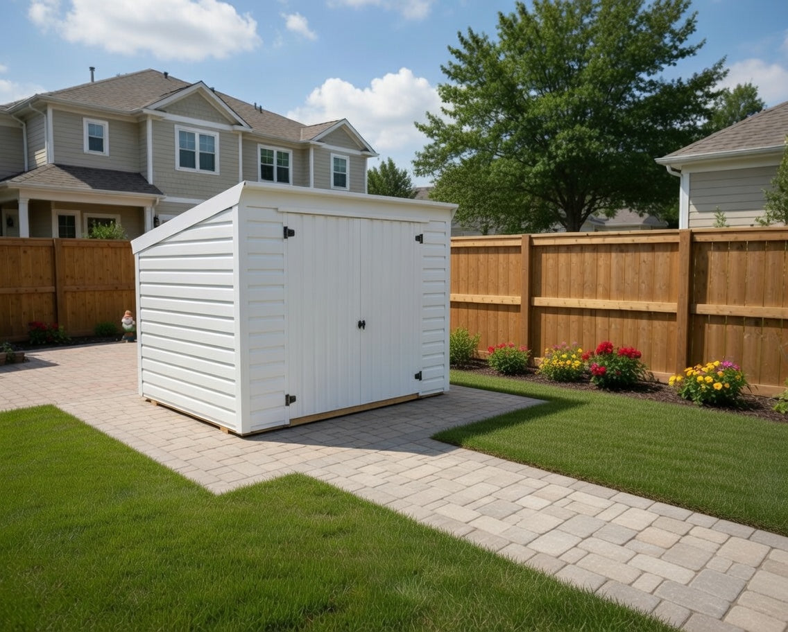 Classic 8x10 Double Doors, Shed Roof; Model S059