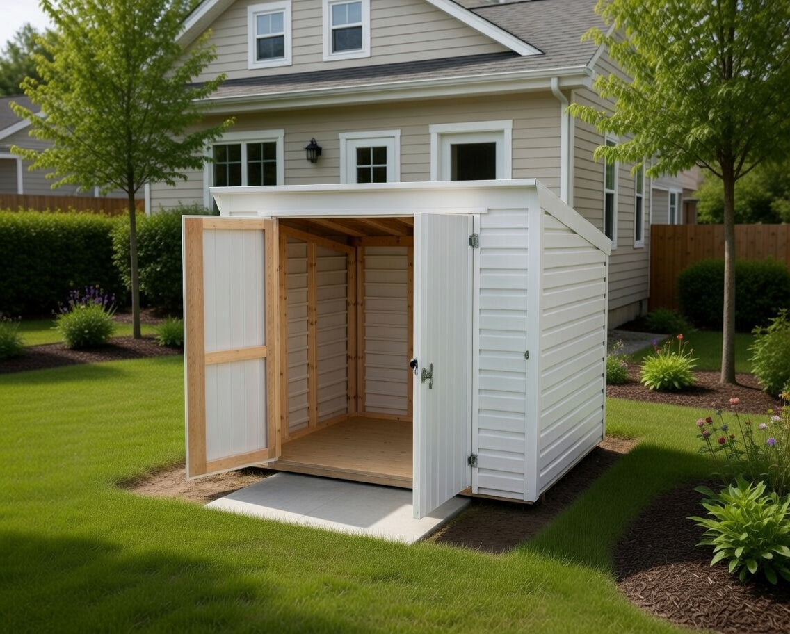 Classic 8x10 Double Doors, Shed Roof; Model S059