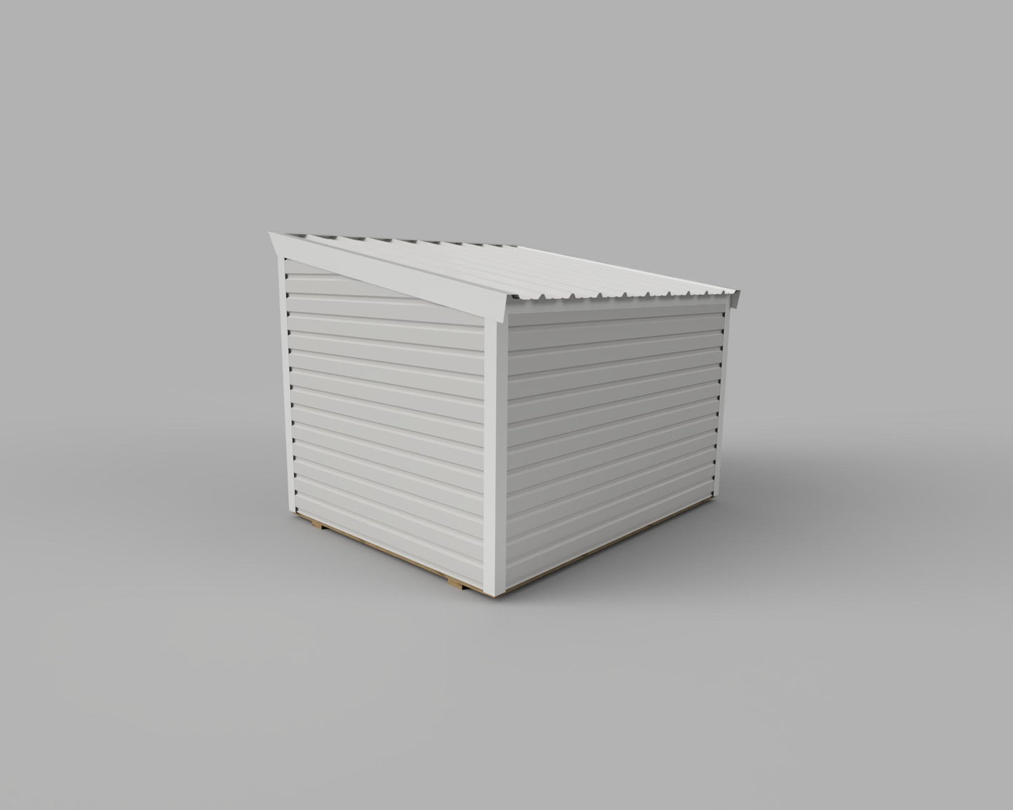 Classic 8x10 Double Doors & Windows, Shed Roof