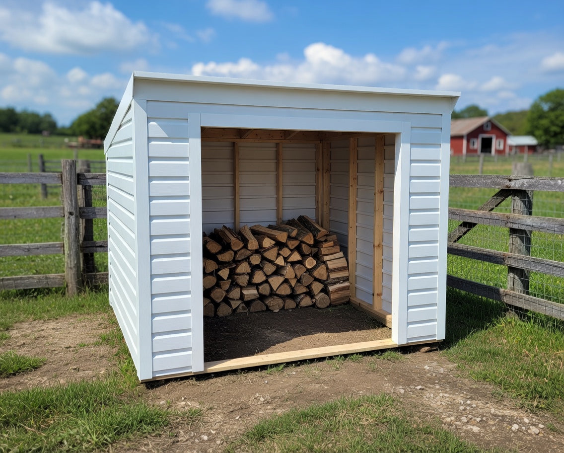 8 x 10 Loafing Shed Wood/Small Animal -- Model S061