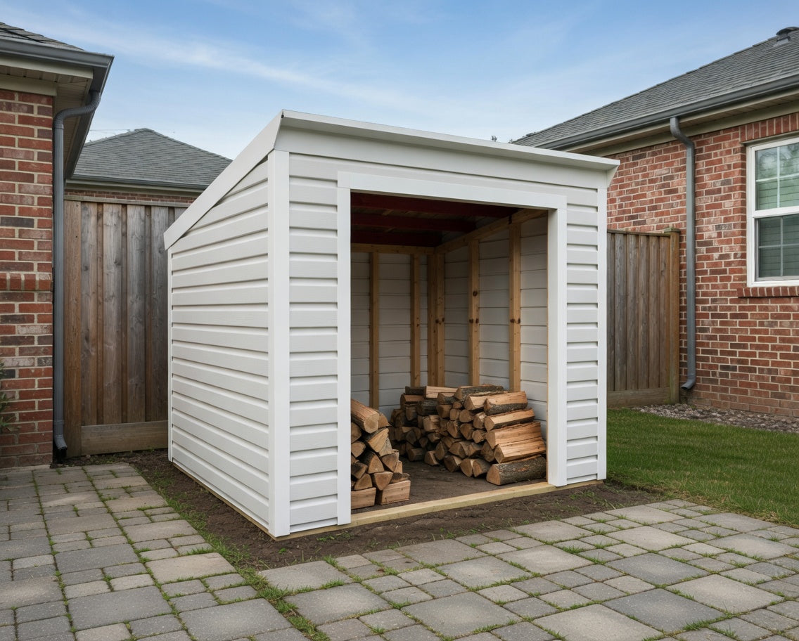 8 x 10 Loafing Shed Wood/Small Animal -- Model S061